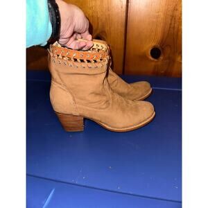 RAG & BONE SUEDE WHIPSTITCHED ANKLE BOOTS BOOTIES 8.5